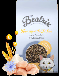 Krmivo Beatrix Sterilized Cat s kuřetem 1,4kg