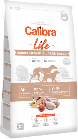 Krmivo Calibra Dog Life Senior Medium & Large Chicken 12 kg
