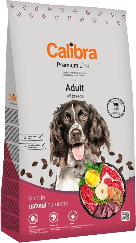 Krmivo Calibra Dog Premium Line Adult Beef 12 kg