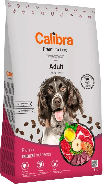 Krmivo Calibra Dog Premium Line Adult Beef 3 kg