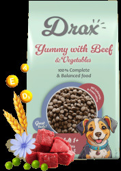 Krmivo Drax Adult Dog s hovězím a zeleninou 10kg