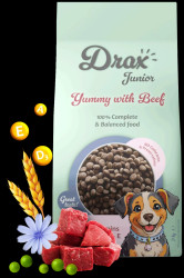 Krmivo Drax  Junior Dog s hovězím 3kg