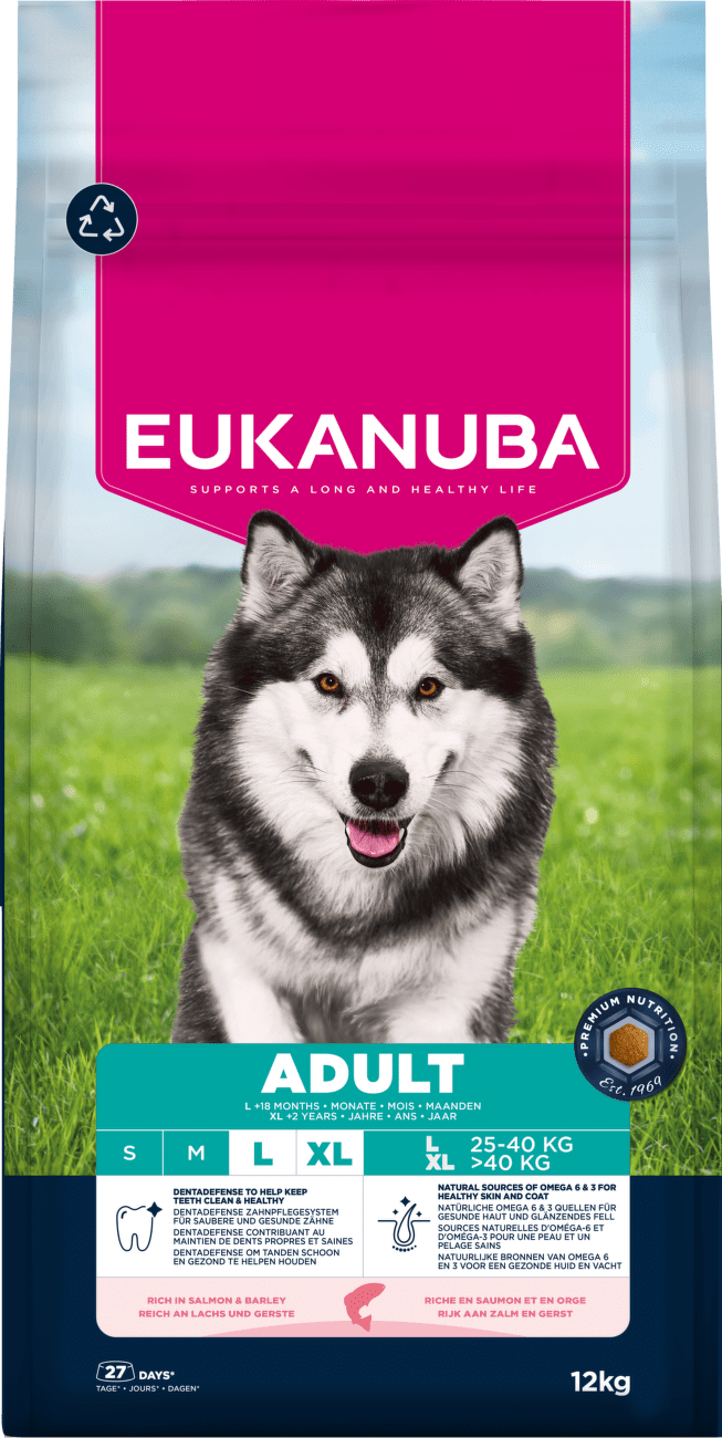 Krmivo Eukanuba Adult Large losos a ječmen 12kg