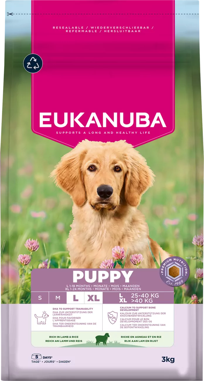 Krmivo Eukanuba Puppy Large jehněčí 3kg