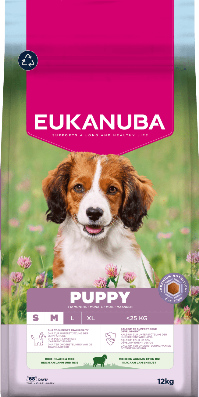 Krmivo Eukanuba Puppy Small & Medium jehněčí 12kg