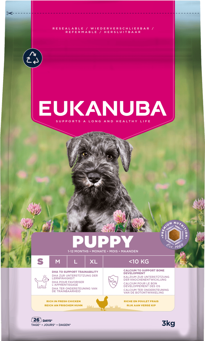 Krmivo Eukanuba Puppy Small s kuřecím 3kg