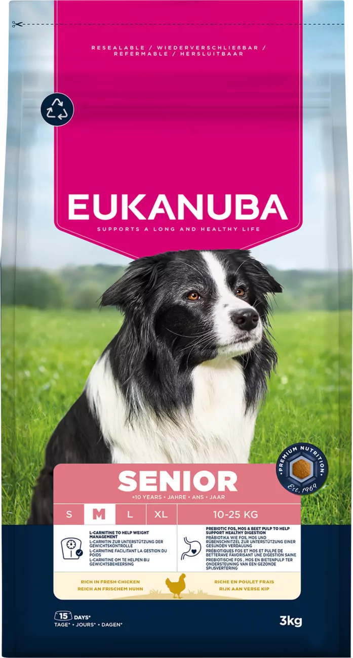 Krmivo Eukanuba Senior Medium kuře 3kg