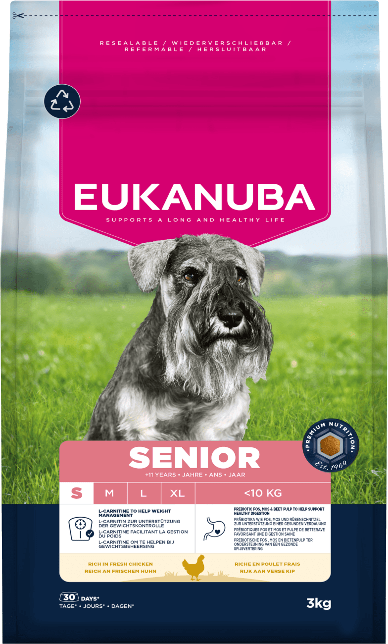 Krmivo Eukanuba Senior Small kuře 3kg