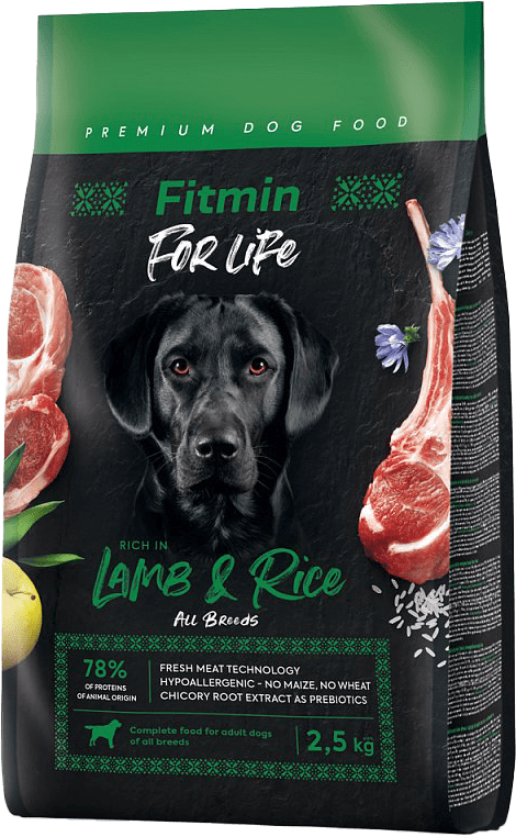 Krmivo Fitmin For Life Adult Lamb & Rice 2,5 kg