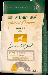 Krmivo Fitmin Puppy Mini Lamb with Beef 2,5 kg