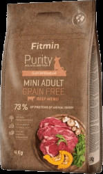 Krmivo Fitmin Purity Adult Mini Grain Free Beef 4 kg