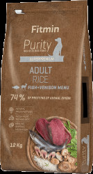 Krmivo Fitmin Purity Adult Rice Fish & Venison 12 kg