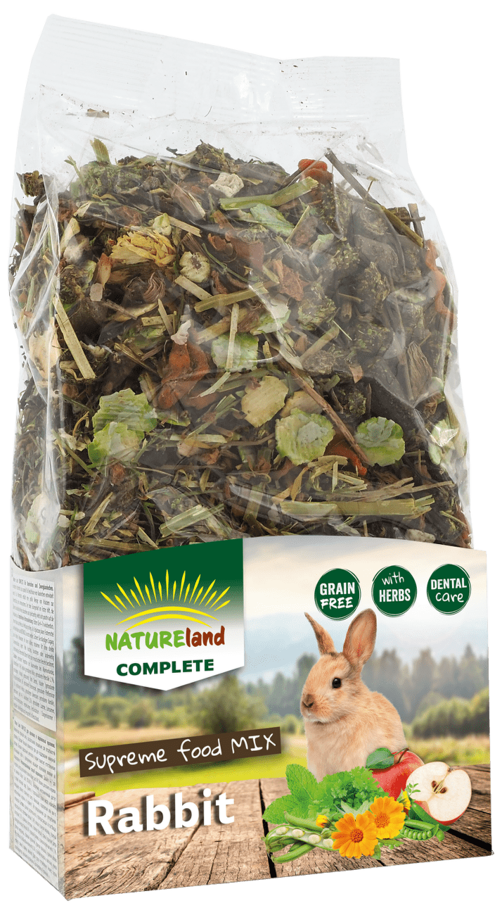 Krmivo Nature Land Complete směs pro zakrslé králíky 600g