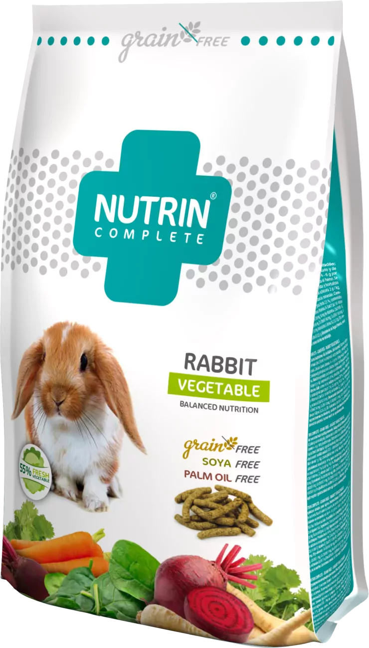 Krmivo Nutrin complete Grain Free se zeleninou pro králíky 400g