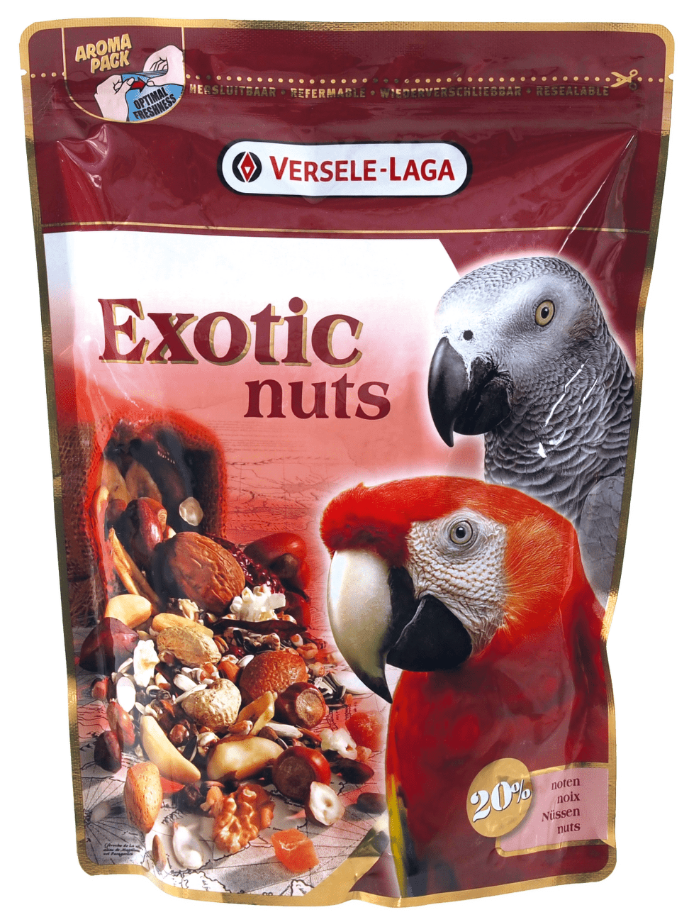 Krmivo Versele-Laga Exotic směs ořechy pro velké papoušky 750g
