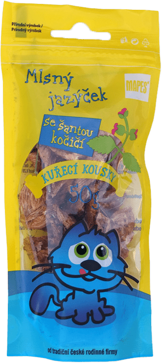 Kuřecí kousky se šantou kočičí 50g
