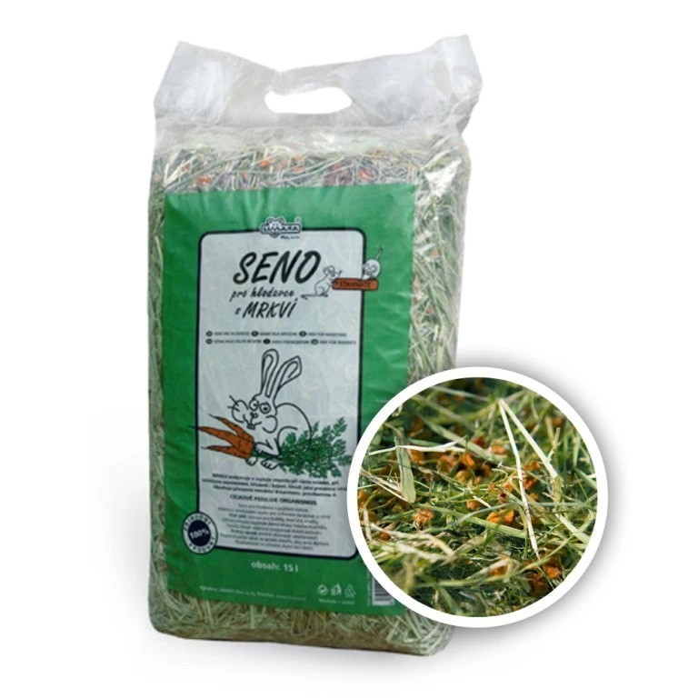 Limara seno krmné s mrkví 15l 0,5kg