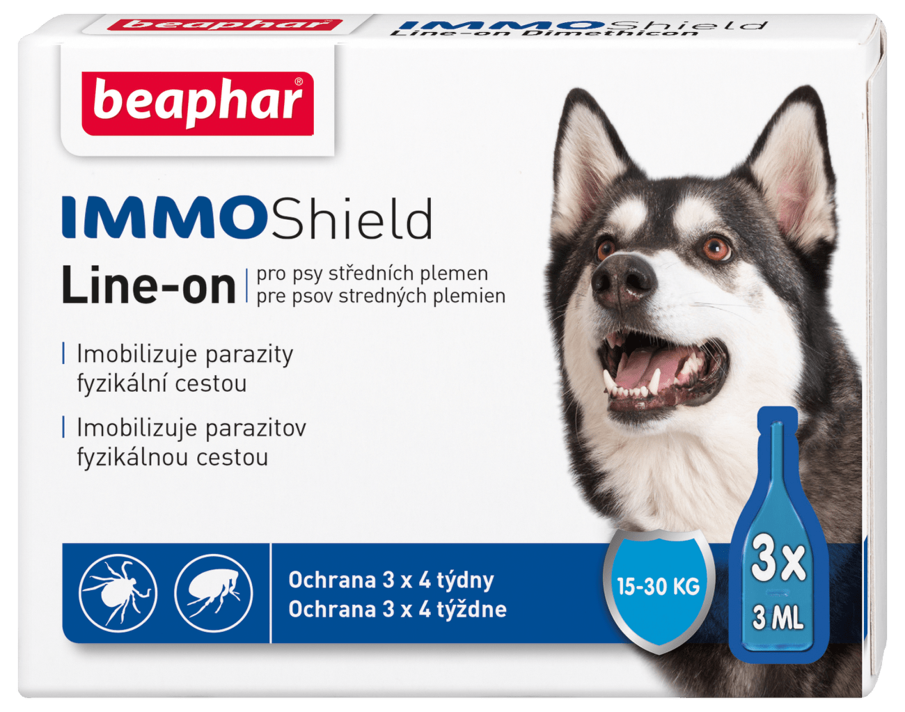 Line-on Beaphar IMMO Shield pes M 3x3 ml