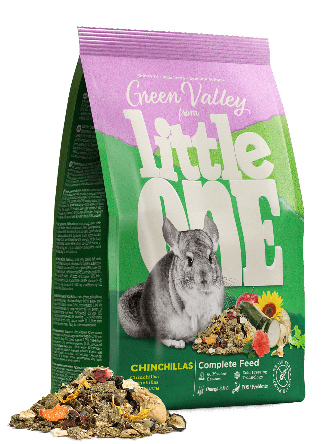 Little One bezobilná směs pro činčily 750 g