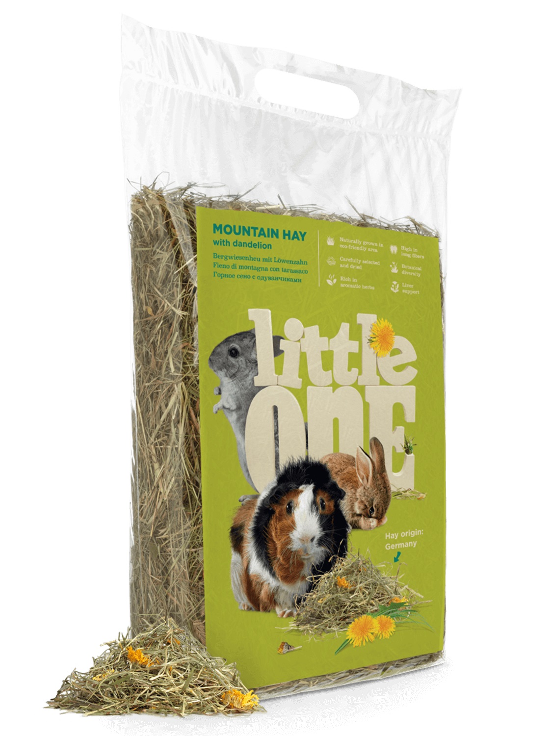 Little One horské seno s pampeliškou 400 g