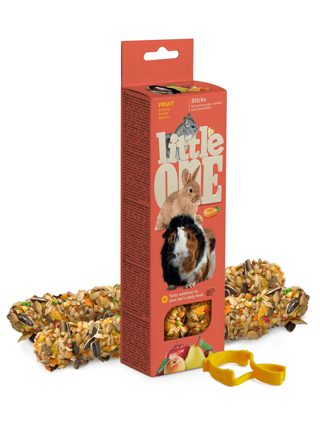 Little One tyčinky pro morčata, králíky a činčily s ovocem 2 x 60 g