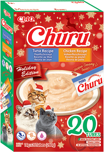 Lízací pochoutky Churu Holiday Edition tuňák a kuře 20 ks