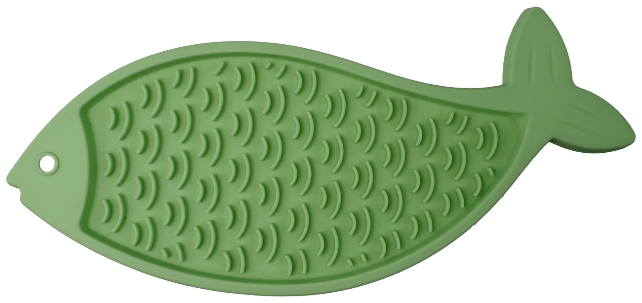 Lízací podložka Epic Pet Lick&Snack ryba pastelová zelená