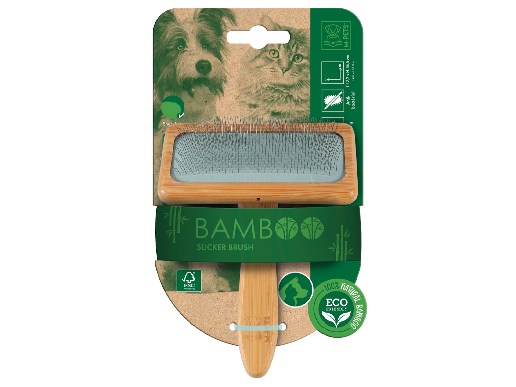 M-Pets Bamboo kartáč L