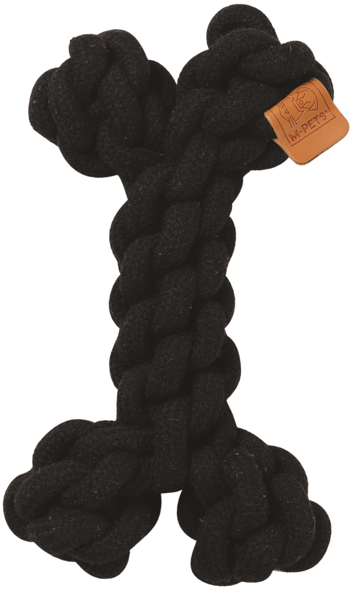 M-Pets Coto bavlněná hračka kost černá 19cm