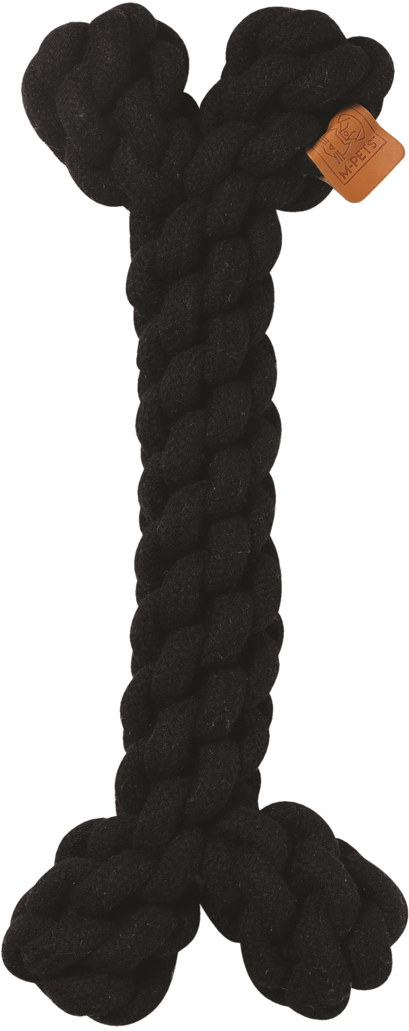 M-Pets Coto bavlněná hračka kost černá 30 cm
