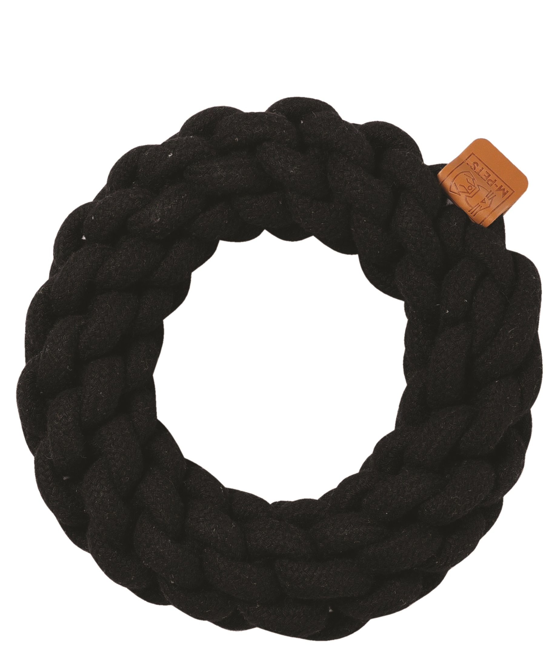 M-Pets Coto bavlněná hračka kruh černý 18 cm