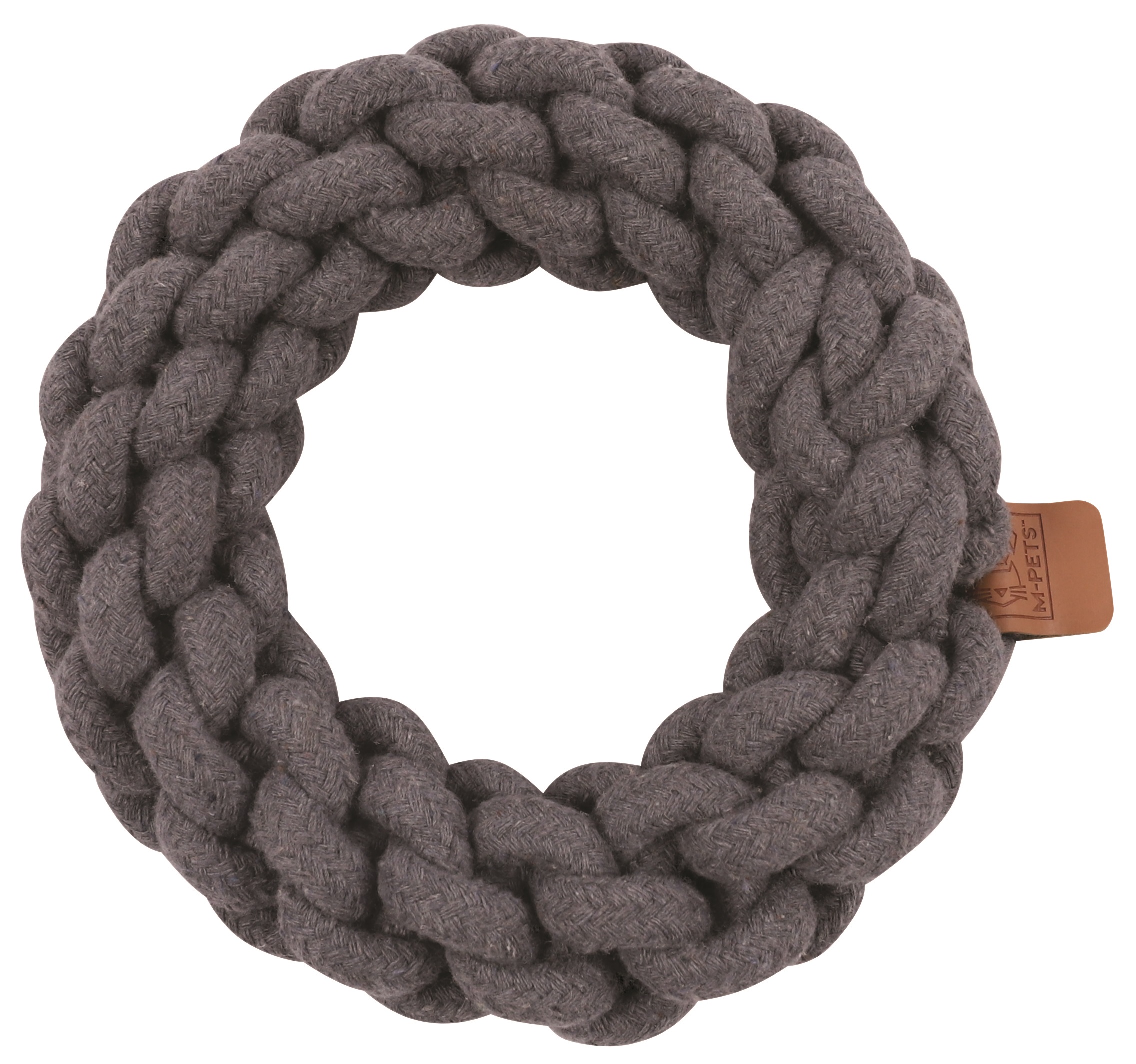 M-Pets Coto bavlněná hračka kruh, šedý 18 cm