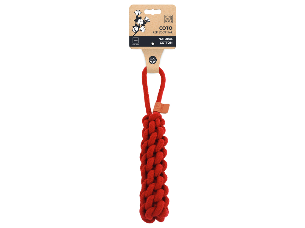 M-Pets Coto bavlněná hračka – pešek červený 34 cm