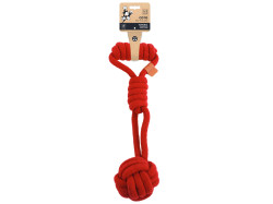 M-Pets Coto bavlněná hračka – uzel červený 36 cm
