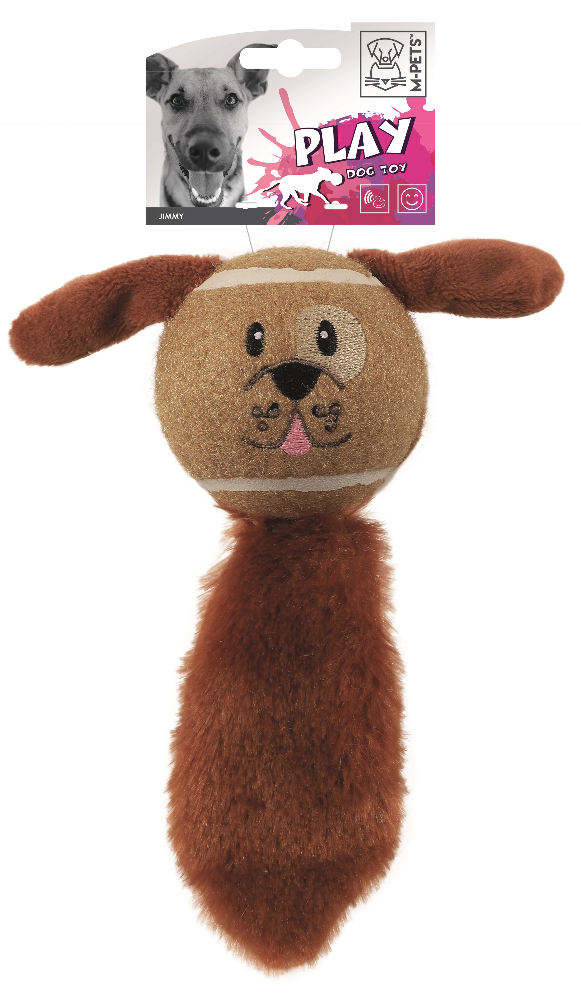M-Pets hračka Jimmy tenisový míč