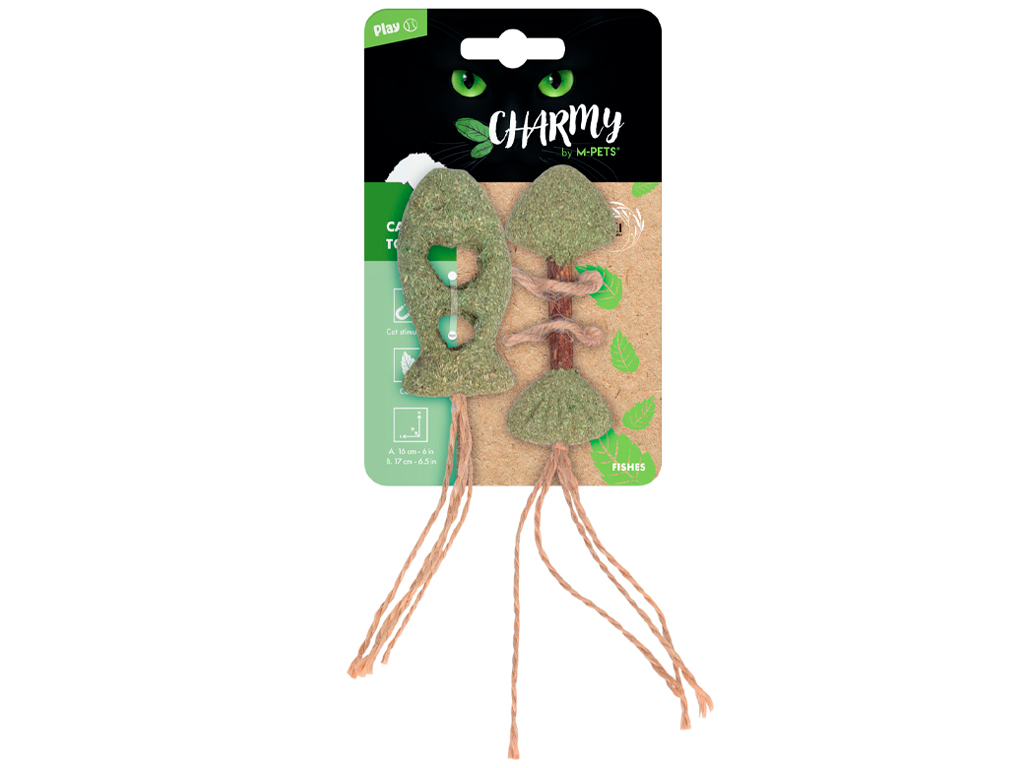 M-Pets hračka pro kočky ryby s catnipem