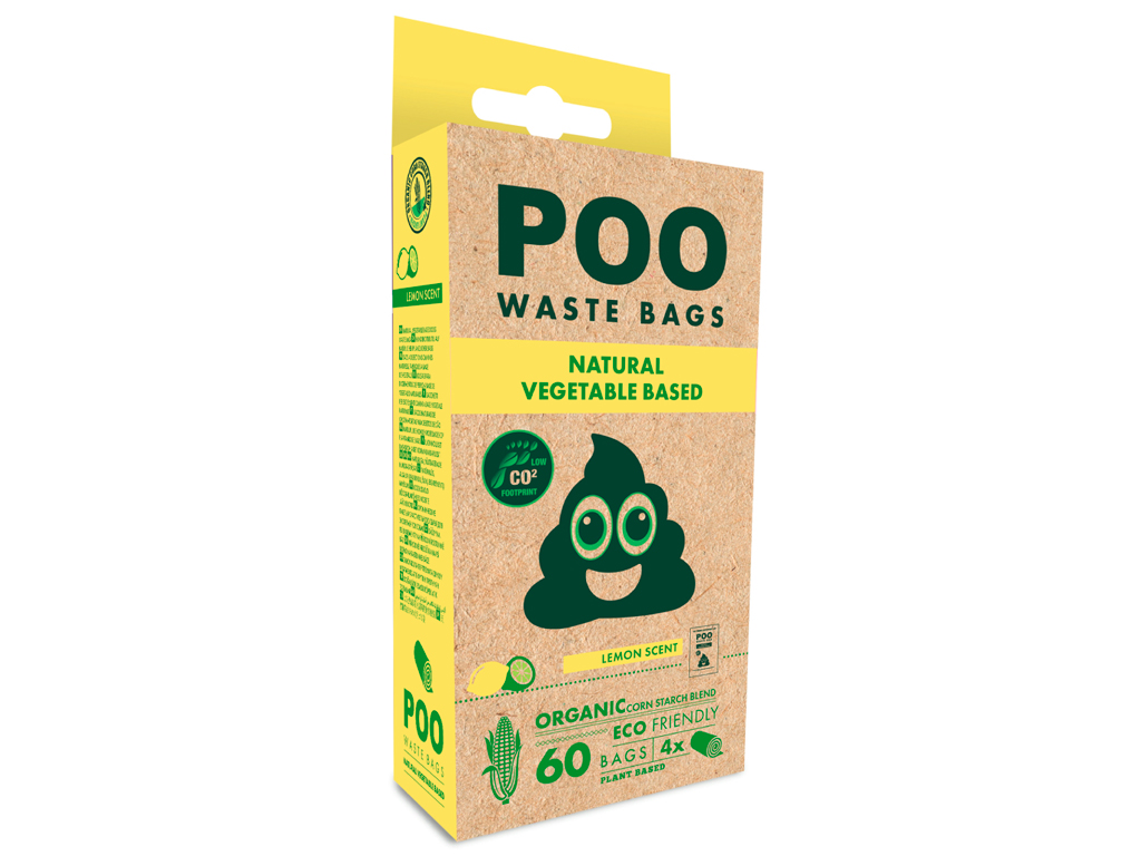 M-Pets Poo sáčky na trus – citrón 4x15 ks