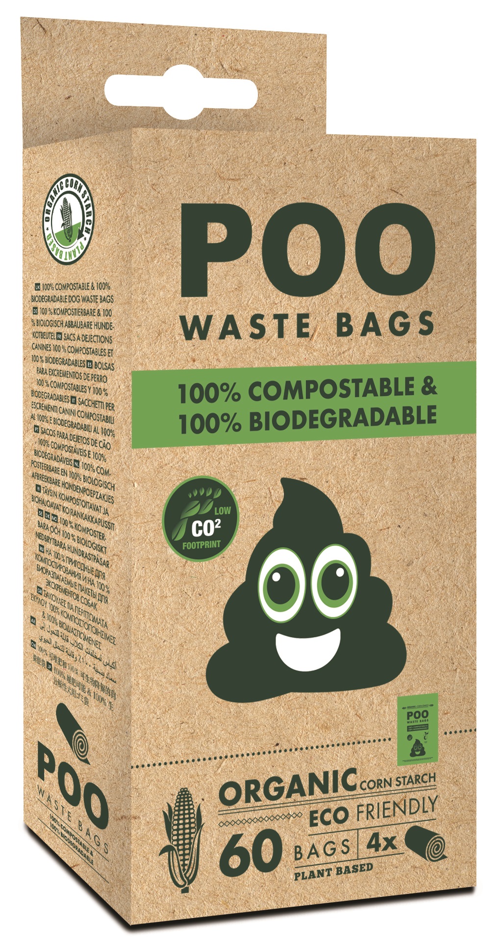 M-Pets Poo sáčky na trus, kompostovatelné 60ks