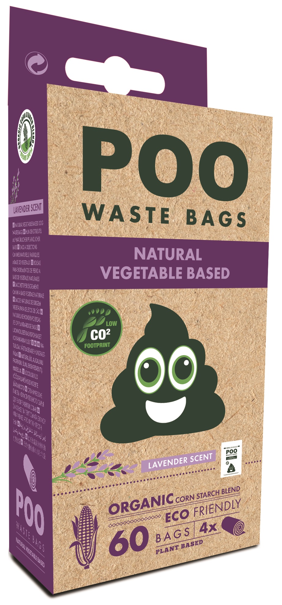 M-Pets Poo sáčky na trus, levandule 60ks