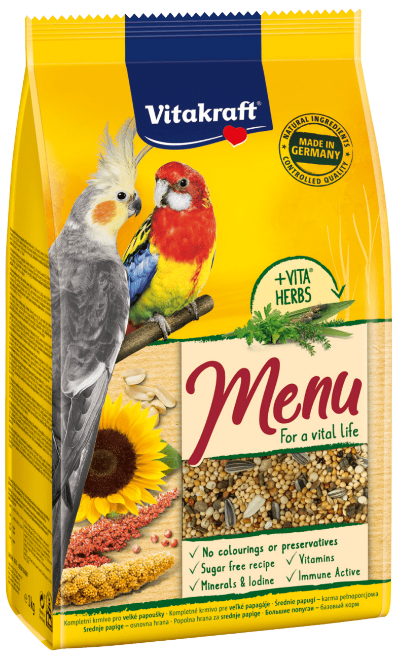 Menu Vitakraft Vital korela a střední papoušek 1kg