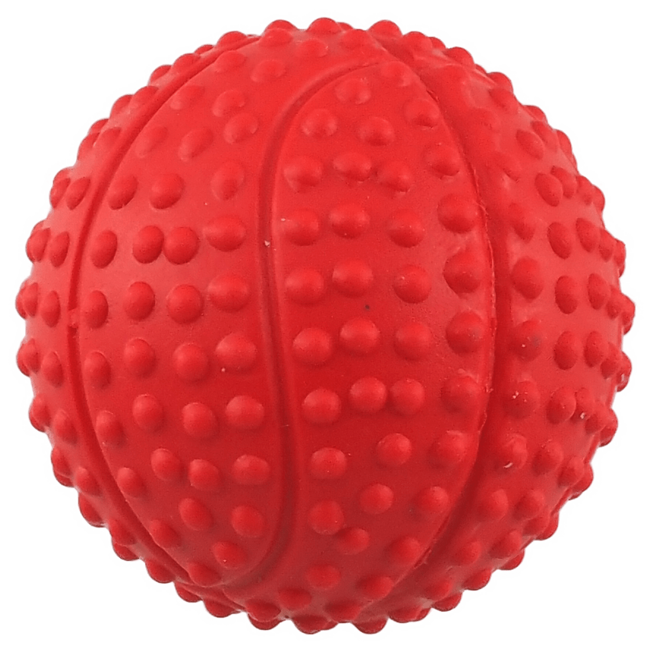 Míček Dog Fantasy basketbal s bodlinami pískací mix barev 5,5cm
