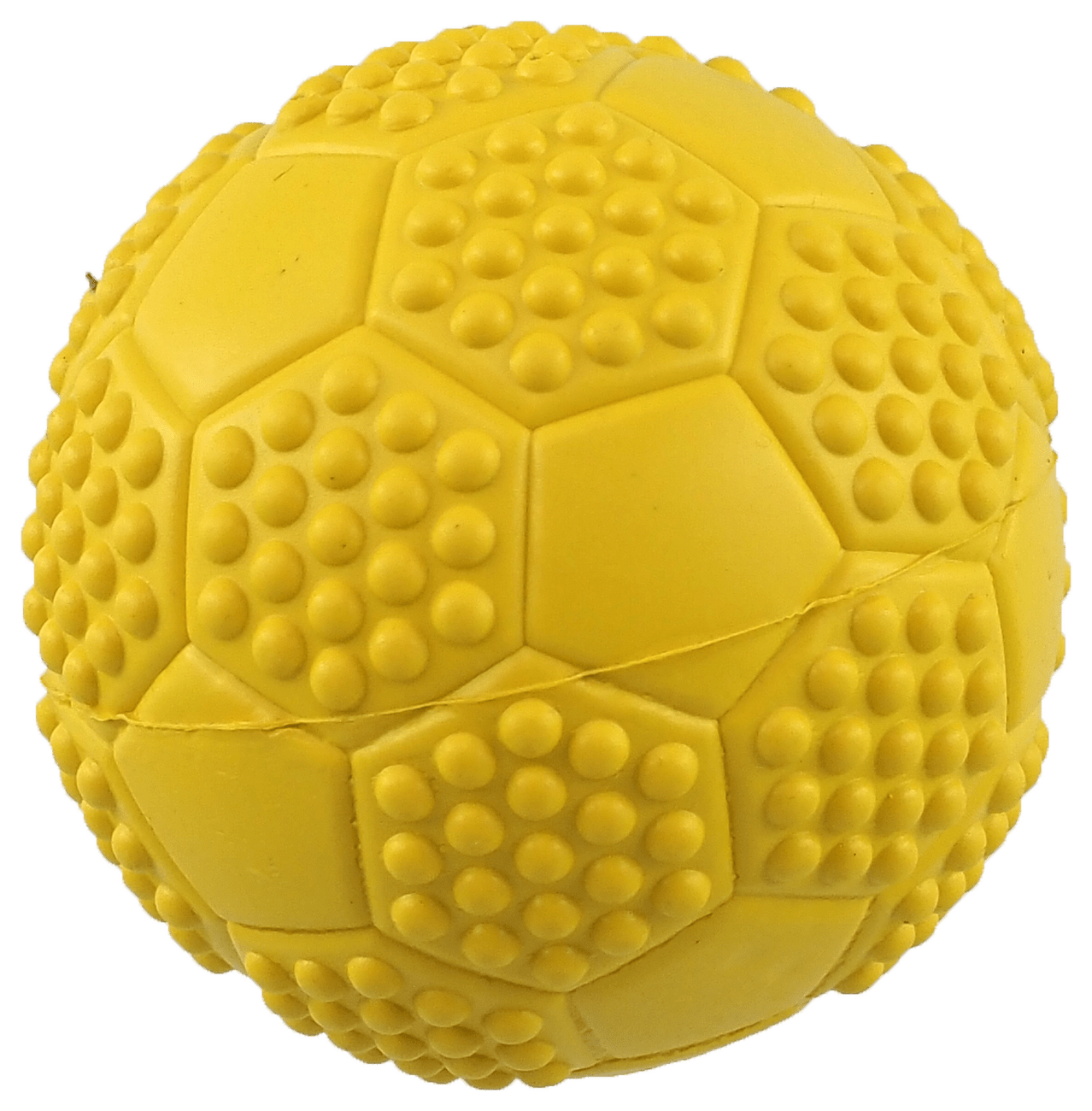 Míček Dog Fantasy fotbal s bodlinami pískací mix barev 7cm