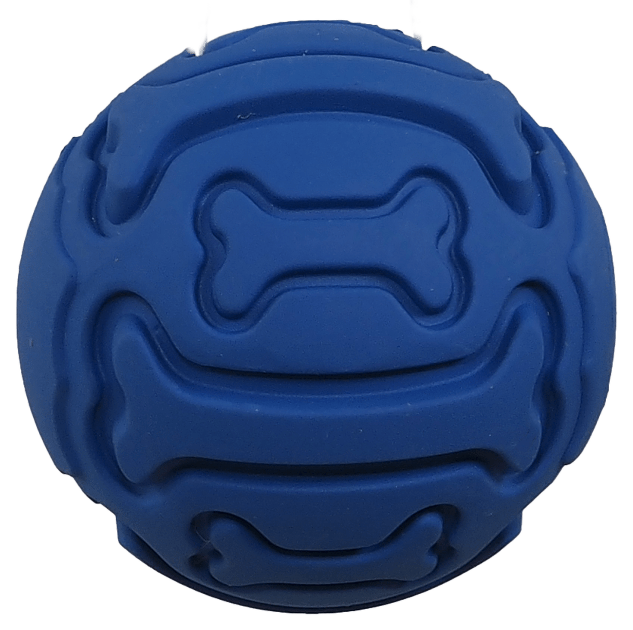 Míček Dog Fantasy gumový s pískátkem modrý 7,5cm