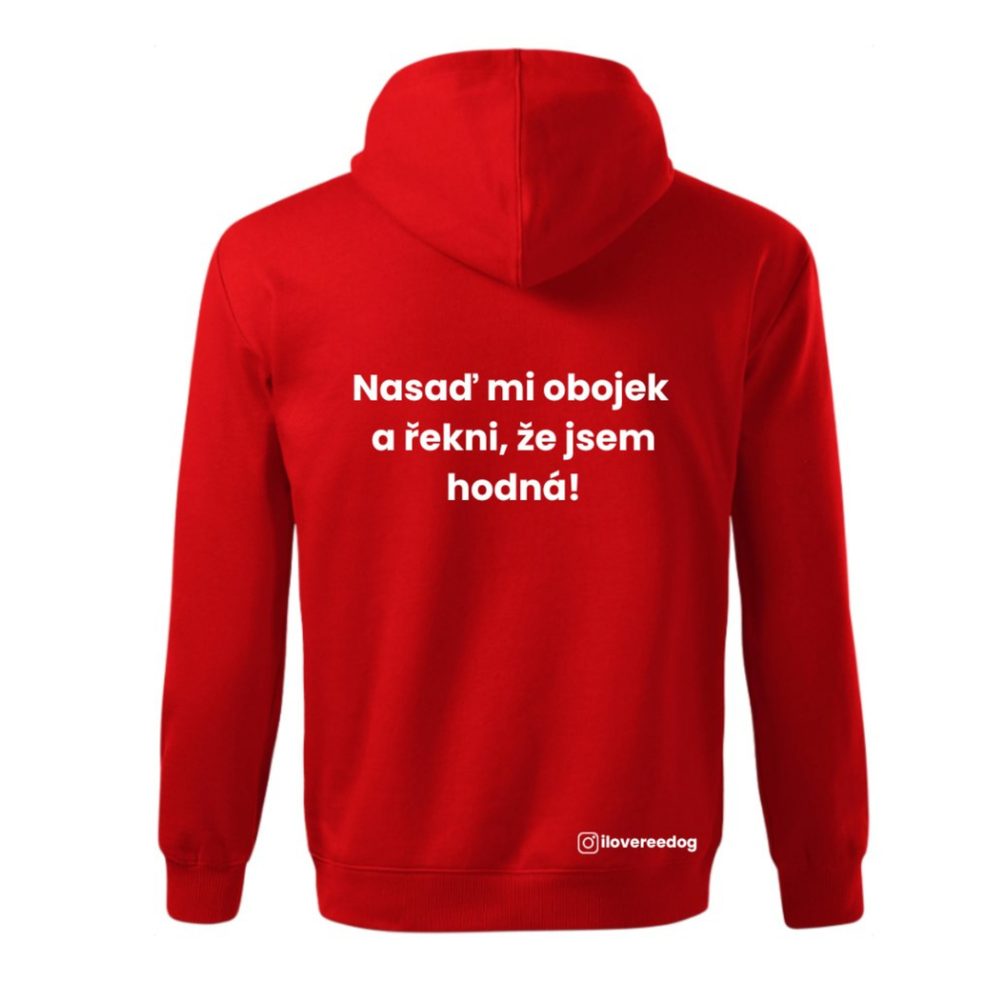 Mikina Reedog červená "Obojek" | Doplňky pro páníčky | P58434