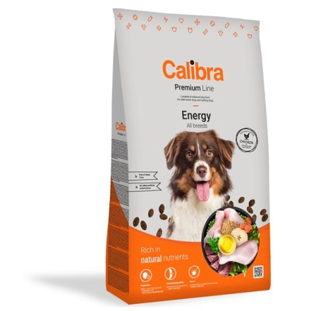 Minimální trvanlivost do 11.6. 2026: Calibra Dog Premium Line Energy 12 kg | P59697