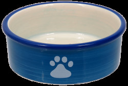 Miska MAGIC CAT keramická kočičí tlapka modrá 12,5 cm