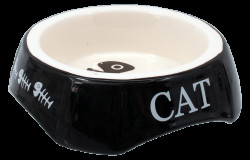 Miska Magic Cat potisk Cat černá 15x15x4,5cm