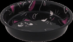 Miska Magic Cat s kočkami černá 13cm 250ml