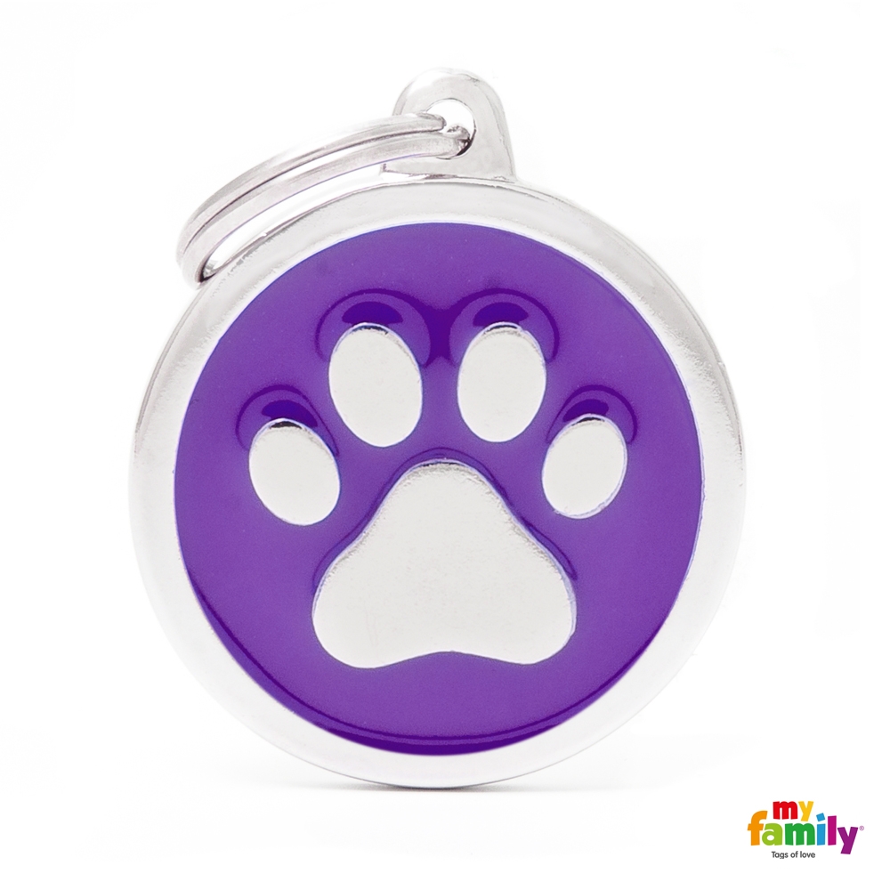 My Family Známka Classic - kroužek packa purpurový