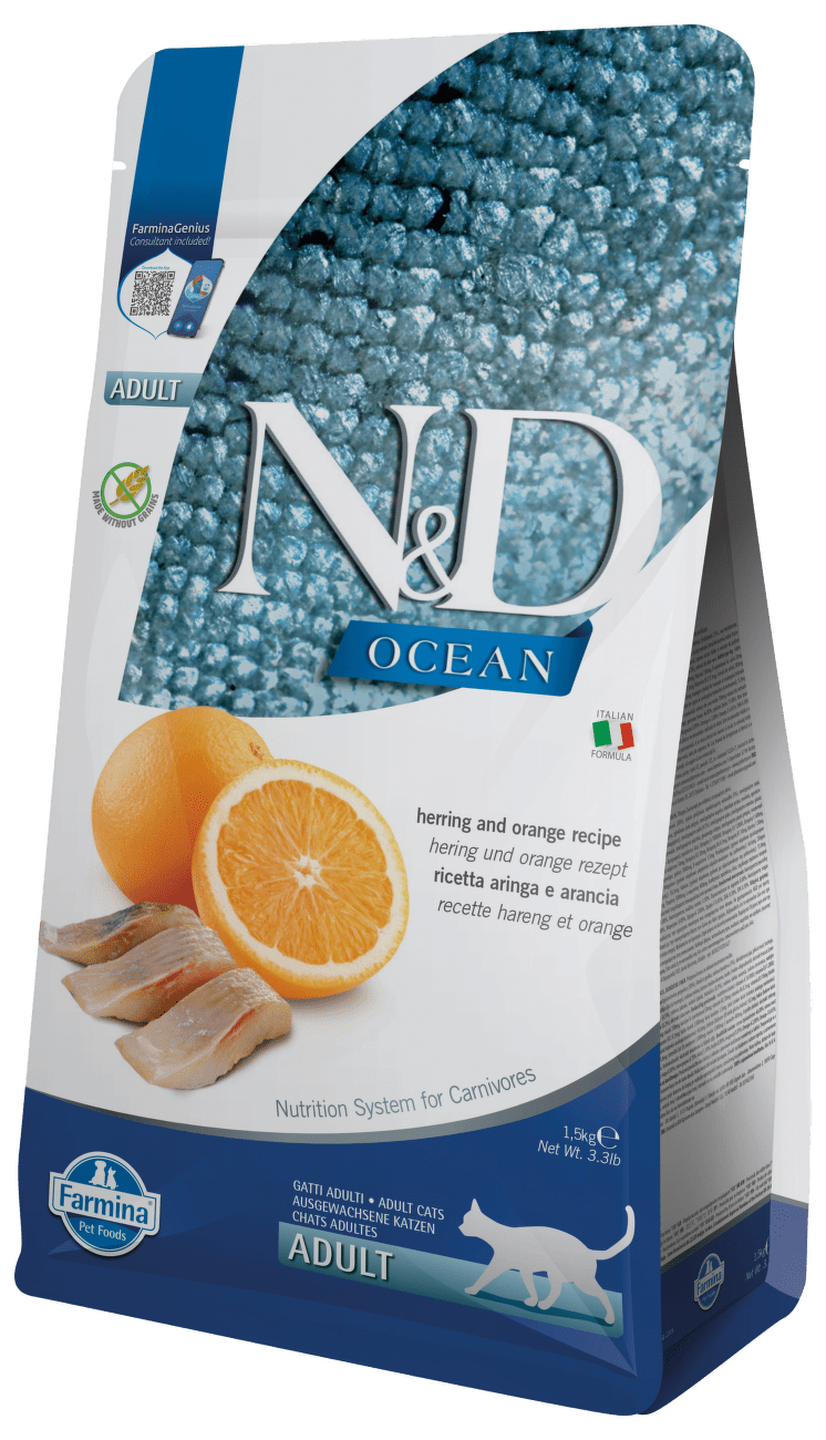 N&D Cat Ocean Adult Herring&Orange 1,5kg